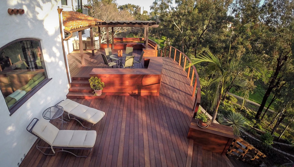 Composite deck project from their gallery
